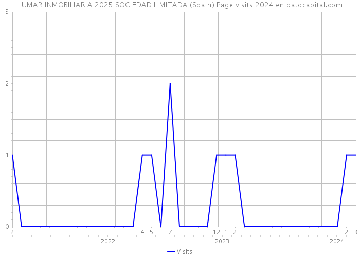 LUMAR INMOBILIARIA 2025 SOCIEDAD LIMITADA (Spain) Page visits 2024 