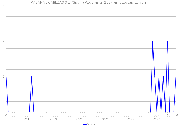RABANAL CABEZAS S.L. (Spain) Page visits 2024 
