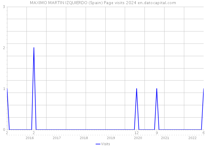 MAXIMO MARTIN IZQUIERDO (Spain) Page visits 2024 
