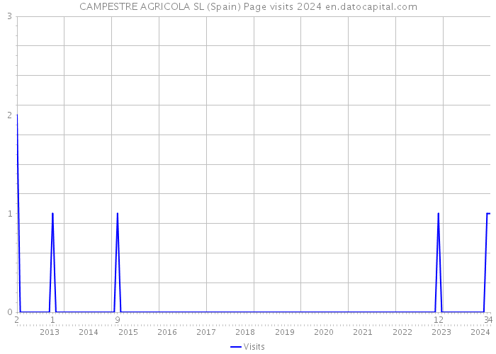 CAMPESTRE AGRICOLA SL (Spain) Page visits 2024 