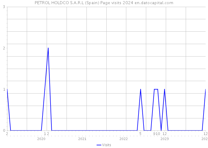 PETROL HOLDCO S.A.R.L (Spain) Page visits 2024 