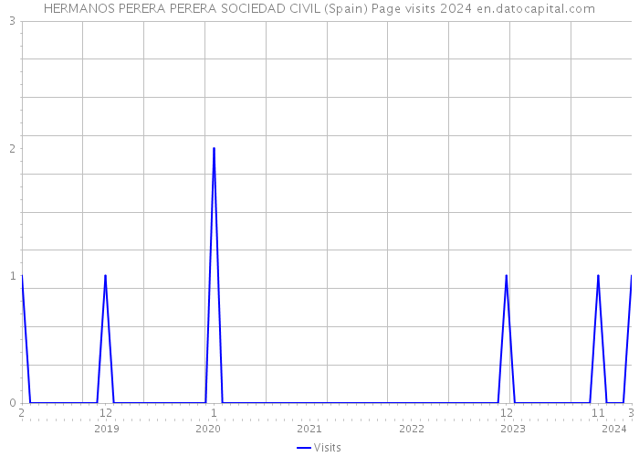 HERMANOS PERERA PERERA SOCIEDAD CIVIL (Spain) Page visits 2024 