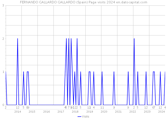 FERNANDO GALLARDO GALLARDO (Spain) Page visits 2024 