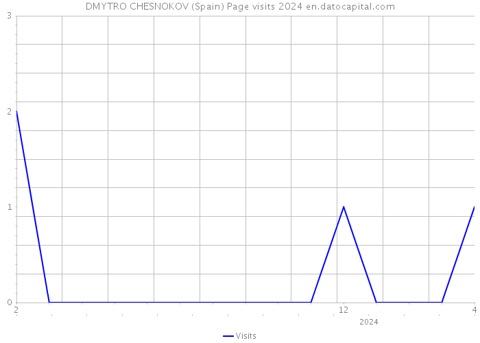 DMYTRO CHESNOKOV (Spain) Page visits 2024 