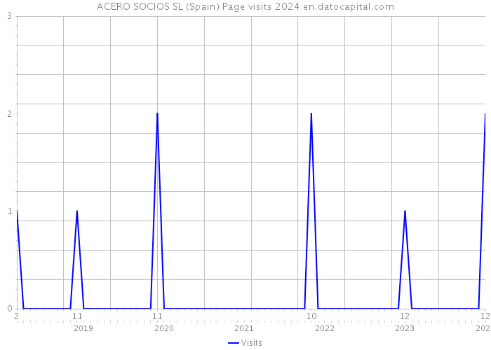 ACERO SOCIOS SL (Spain) Page visits 2024 