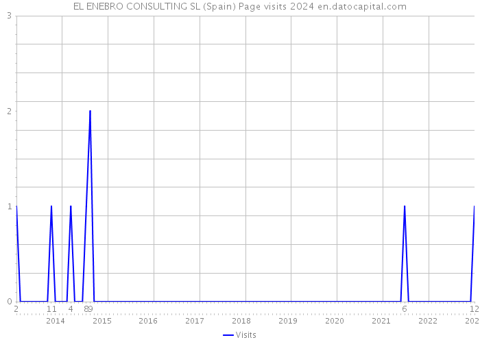 EL ENEBRO CONSULTING SL (Spain) Page visits 2024 