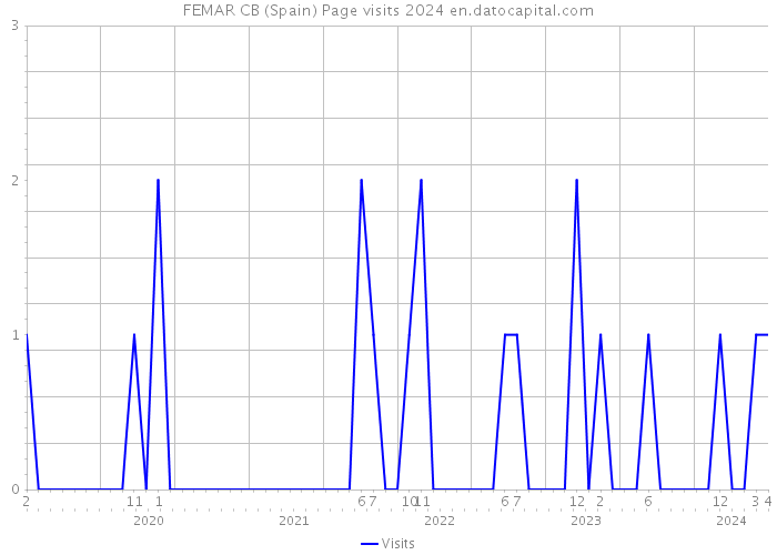 FEMAR CB (Spain) Page visits 2024 