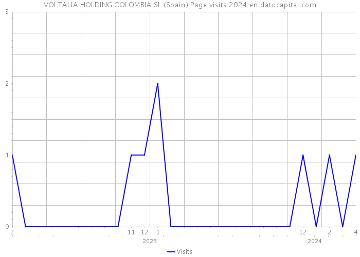 VOLTALIA HOLDING COLOMBIA SL (Spain) Page visits 2024 