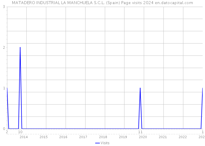 MATADERO INDUSTRIAL LA MANCHUELA S.C.L. (Spain) Page visits 2024 