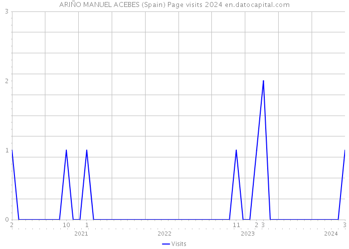 ARIÑO MANUEL ACEBES (Spain) Page visits 2024 