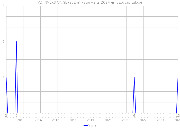 FVD INVERSION SL (Spain) Page visits 2024 