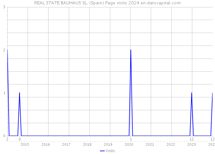 REAL STATE BAUHAUS SL. (Spain) Page visits 2024 