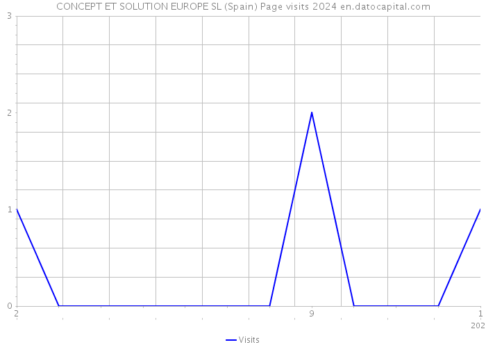 CONCEPT ET SOLUTION EUROPE SL (Spain) Page visits 2024 