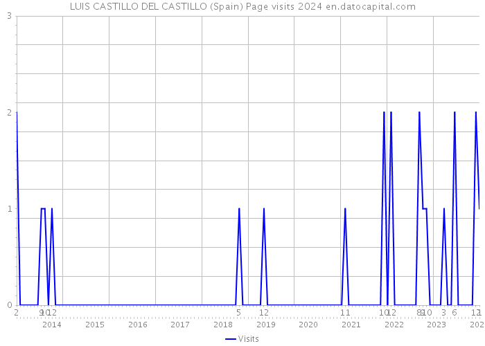 LUIS CASTILLO DEL CASTILLO (Spain) Page visits 2024 