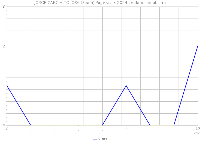 JORGE GARCIA TOLOSA (Spain) Page visits 2024 