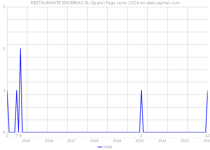 RESTAURANTE ENCEBRAS SL (Spain) Page visits 2024 