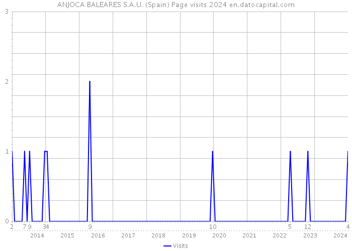 ANJOCA BALEARES S.A.U. (Spain) Page visits 2024 