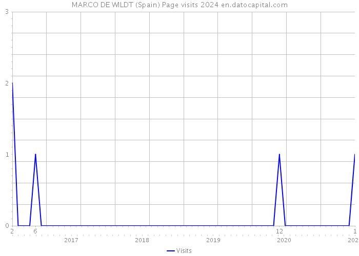 MARCO DE WILDT (Spain) Page visits 2024 