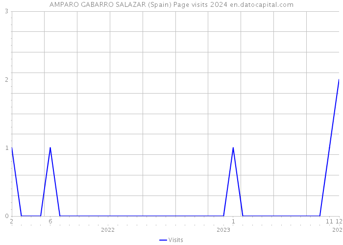 AMPARO GABARRO SALAZAR (Spain) Page visits 2024 