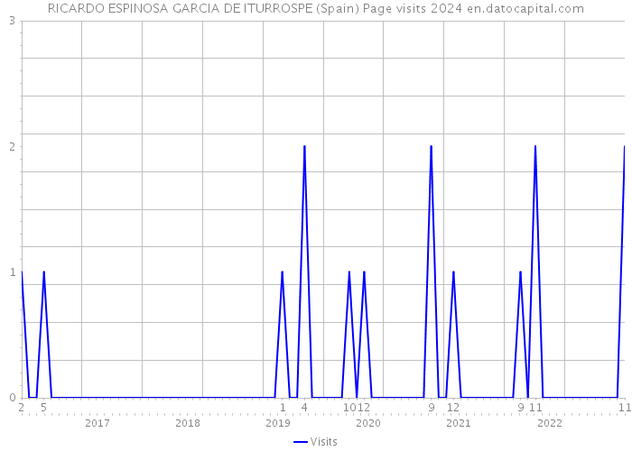 RICARDO ESPINOSA GARCIA DE ITURROSPE (Spain) Page visits 2024 