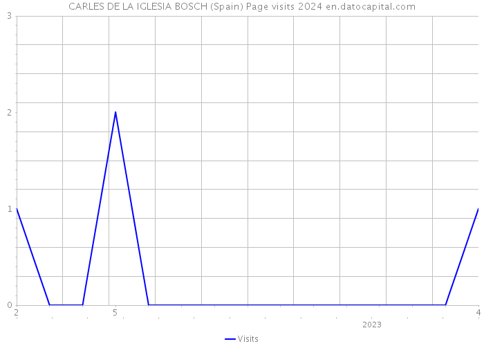 CARLES DE LA IGLESIA BOSCH (Spain) Page visits 2024 