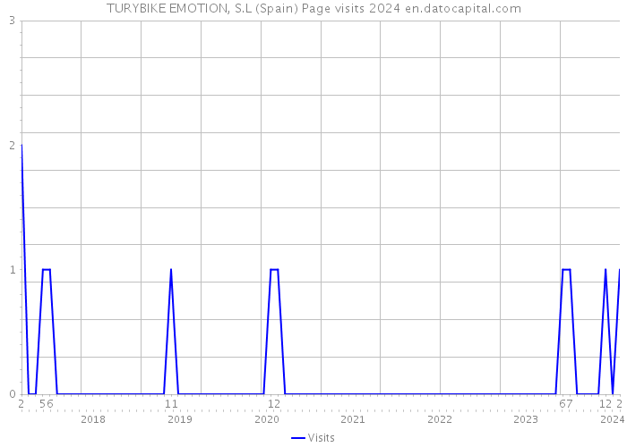 TURYBIKE EMOTION, S.L (Spain) Page visits 2024 