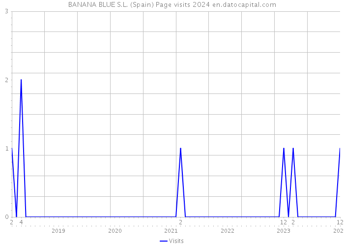 BANANA BLUE S.L. (Spain) Page visits 2024 