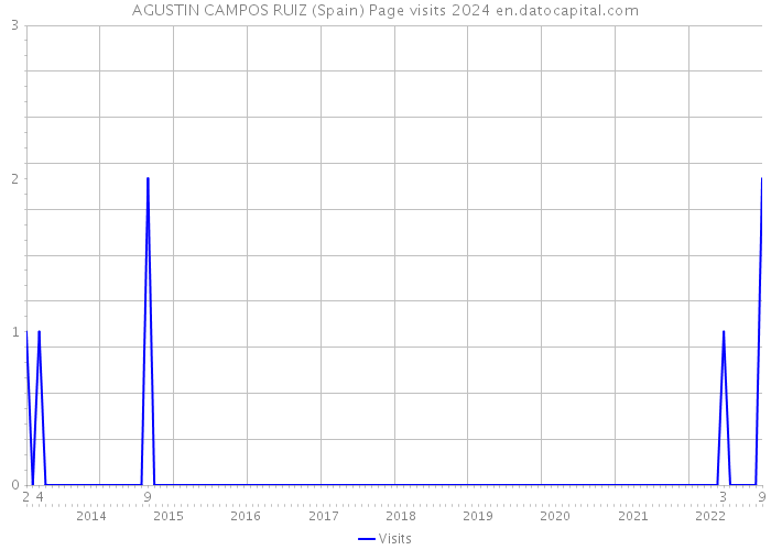 AGUSTIN CAMPOS RUIZ (Spain) Page visits 2024 