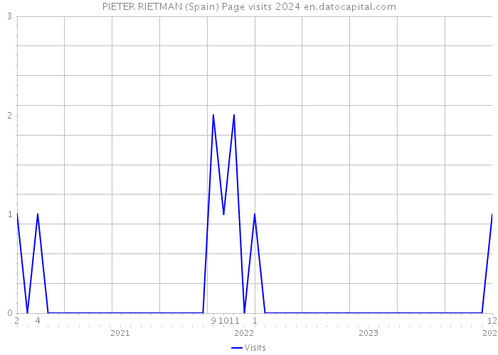 PIETER RIETMAN (Spain) Page visits 2024 