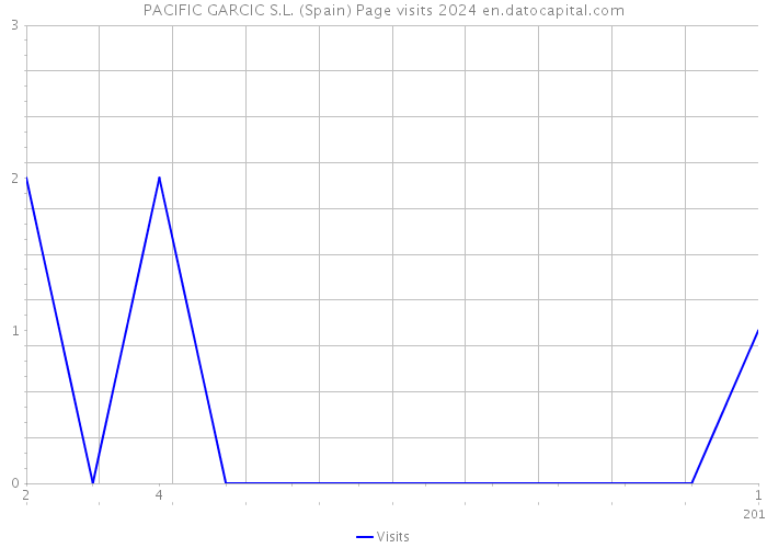 PACIFIC GARCIC S.L. (Spain) Page visits 2024 