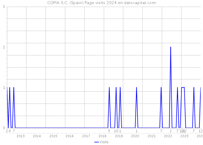 COPIA S.C. (Spain) Page visits 2024 