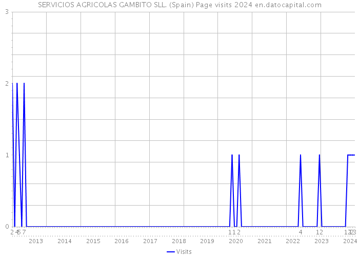 SERVICIOS AGRICOLAS GAMBITO SLL. (Spain) Page visits 2024 