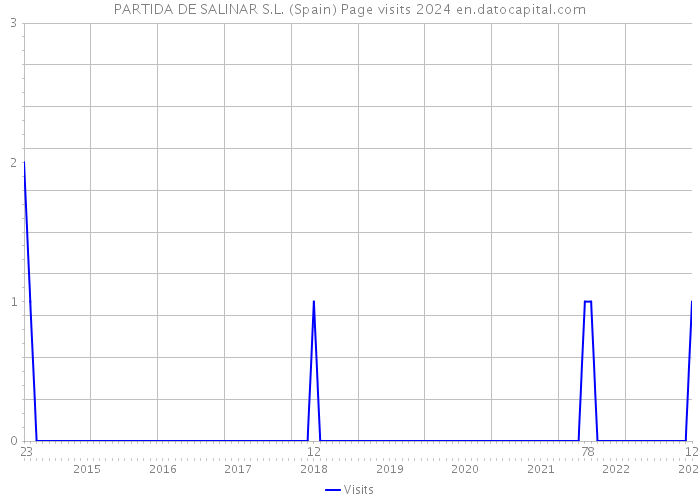 PARTIDA DE SALINAR S.L. (Spain) Page visits 2024 