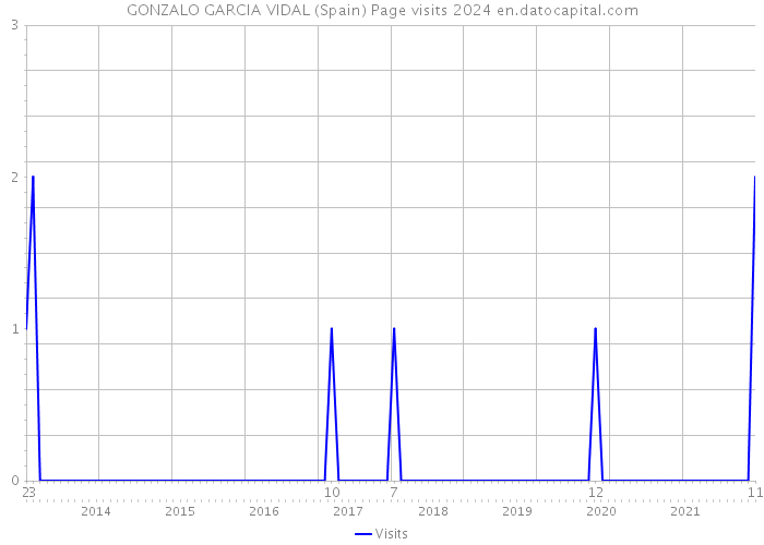 GONZALO GARCIA VIDAL (Spain) Page visits 2024 