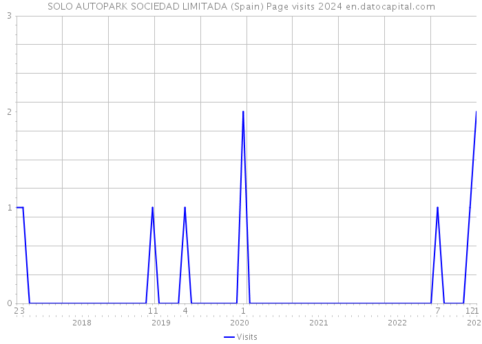 SOLO AUTOPARK SOCIEDAD LIMITADA (Spain) Page visits 2024 