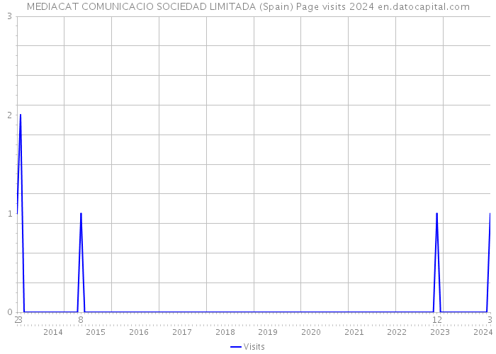 MEDIACAT COMUNICACIO SOCIEDAD LIMITADA (Spain) Page visits 2024 