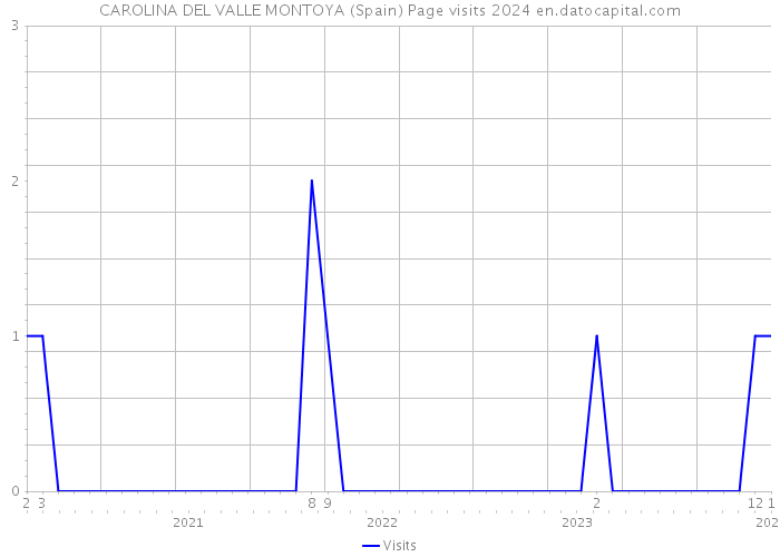 CAROLINA DEL VALLE MONTOYA (Spain) Page visits 2024 