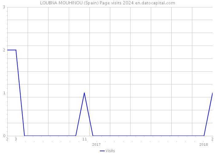 LOUBNA MOUHINOU (Spain) Page visits 2024 