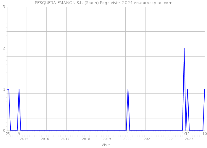 PESQUERA EMANON S.L. (Spain) Page visits 2024 