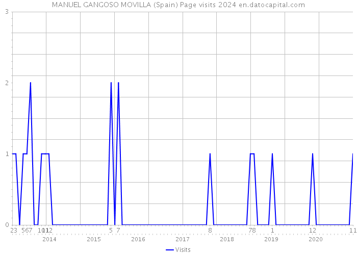 MANUEL GANGOSO MOVILLA (Spain) Page visits 2024 