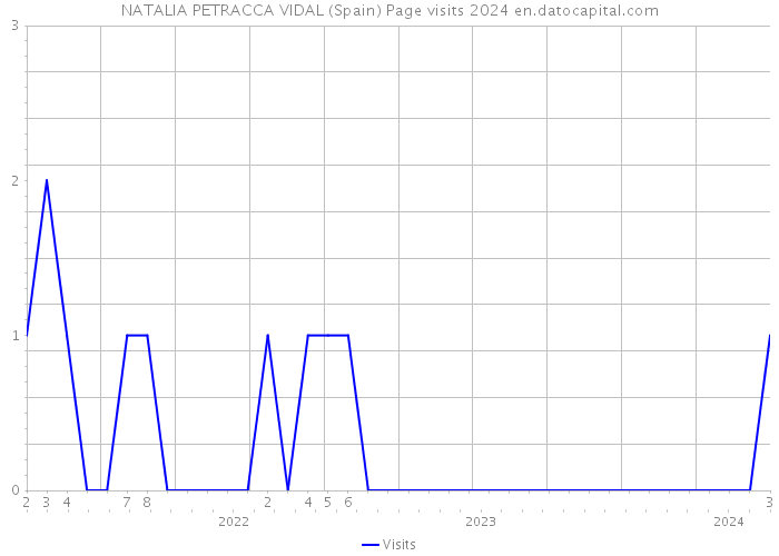 NATALIA PETRACCA VIDAL (Spain) Page visits 2024 