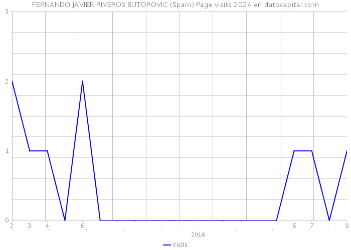 FERNANDO JAVIER RIVEROS BUTOROVIC (Spain) Page visits 2024 