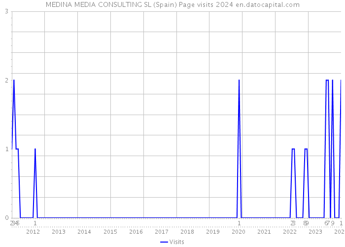 MEDINA MEDIA CONSULTING SL (Spain) Page visits 2024 