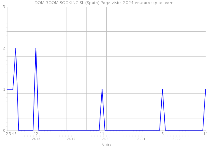 DOMIROOM BOOKING SL (Spain) Page visits 2024 