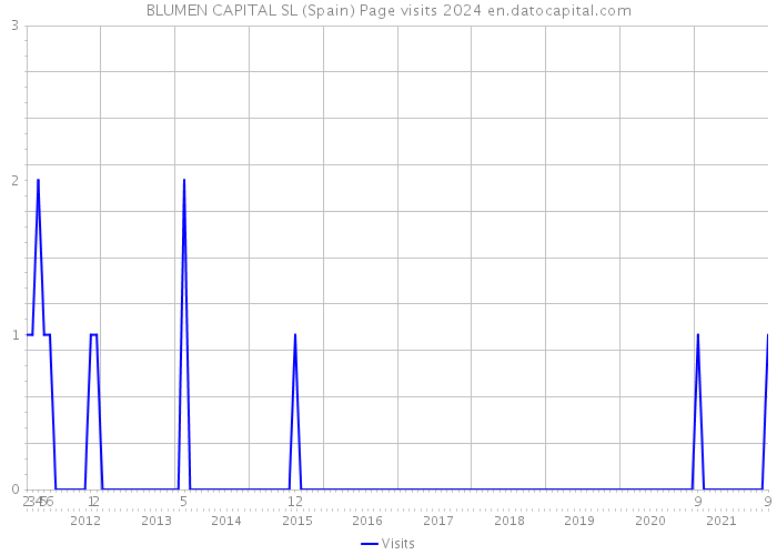 BLUMEN CAPITAL SL (Spain) Page visits 2024 