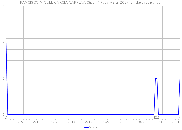 FRANCISCO MIGUEL GARCIA CARPENA (Spain) Page visits 2024 