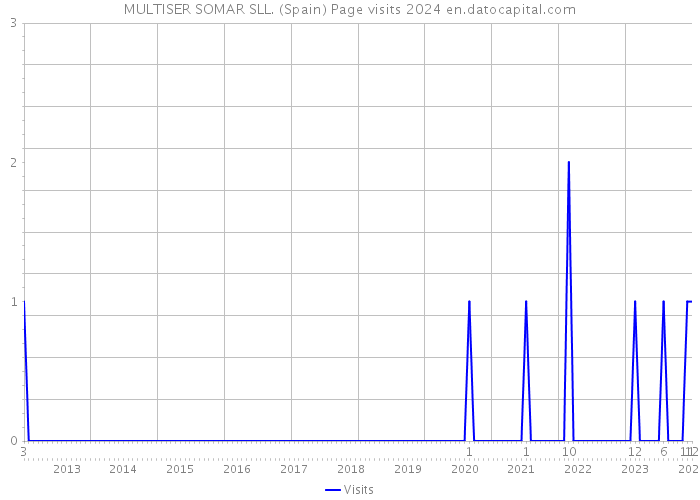MULTISER SOMAR SLL. (Spain) Page visits 2024 