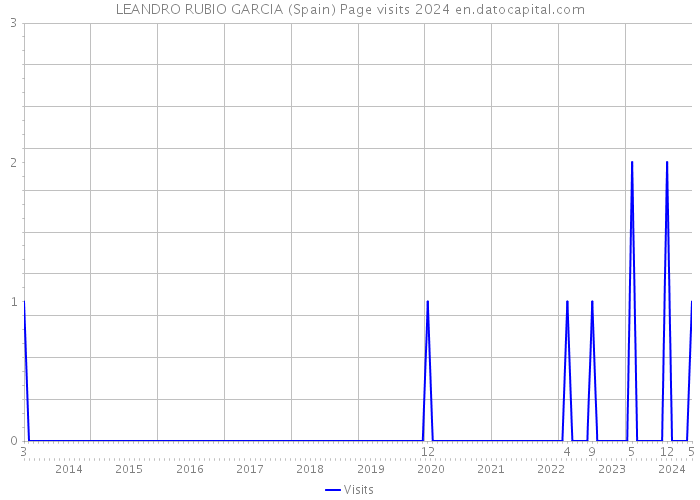 LEANDRO RUBIO GARCIA (Spain) Page visits 2024 