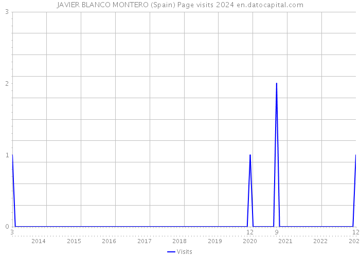 JAVIER BLANCO MONTERO (Spain) Page visits 2024 