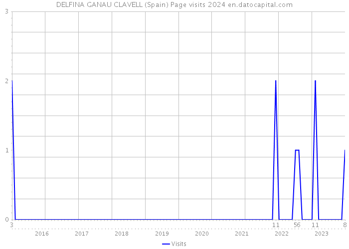 DELFINA GANAU CLAVELL (Spain) Page visits 2024 